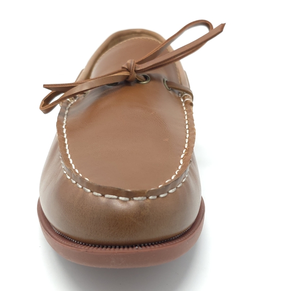 Club Room Sean Cognac Leather Boat Shoes Slip-On 9M